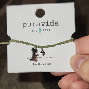 Pura Vida Olive Bracelet with Charms